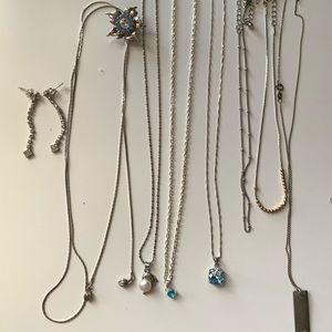 huge silver jewelry set!!